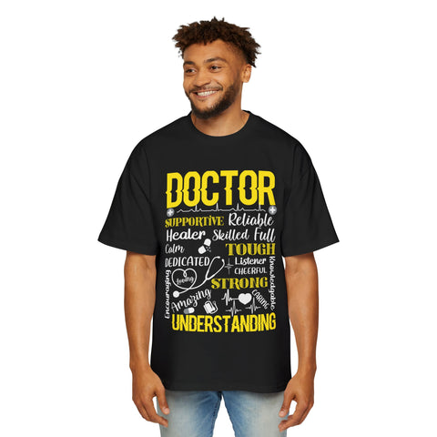 Men's Heavy Oversized Tee - Doctor Support Graphic Tee