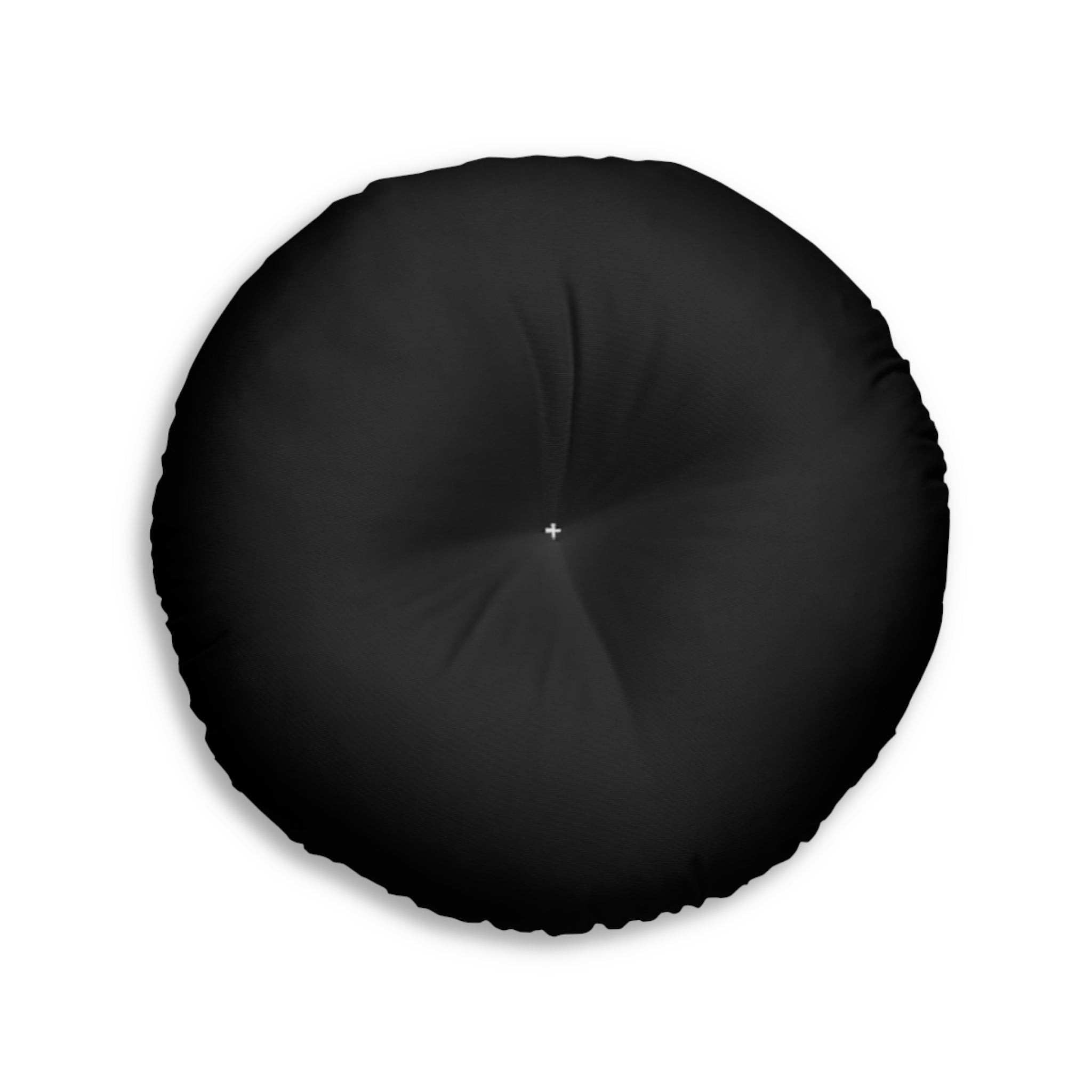 Tufted Floor Pillow, Round - 'I Love God